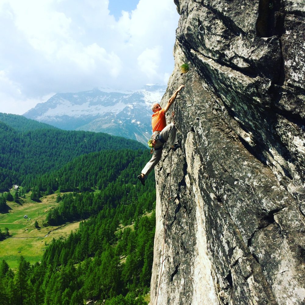 guida alpina in arrampicata