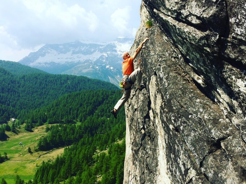 guida alpina in arrampicata